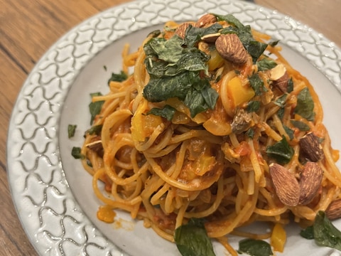 ワンランク上の鯖缶トマトパスタ